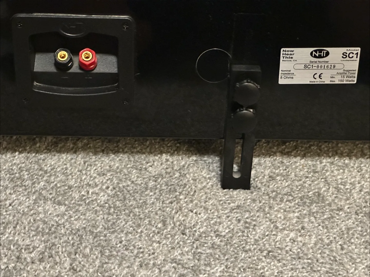 NHT SC1 centre channel speaker with manual image indicator(9)