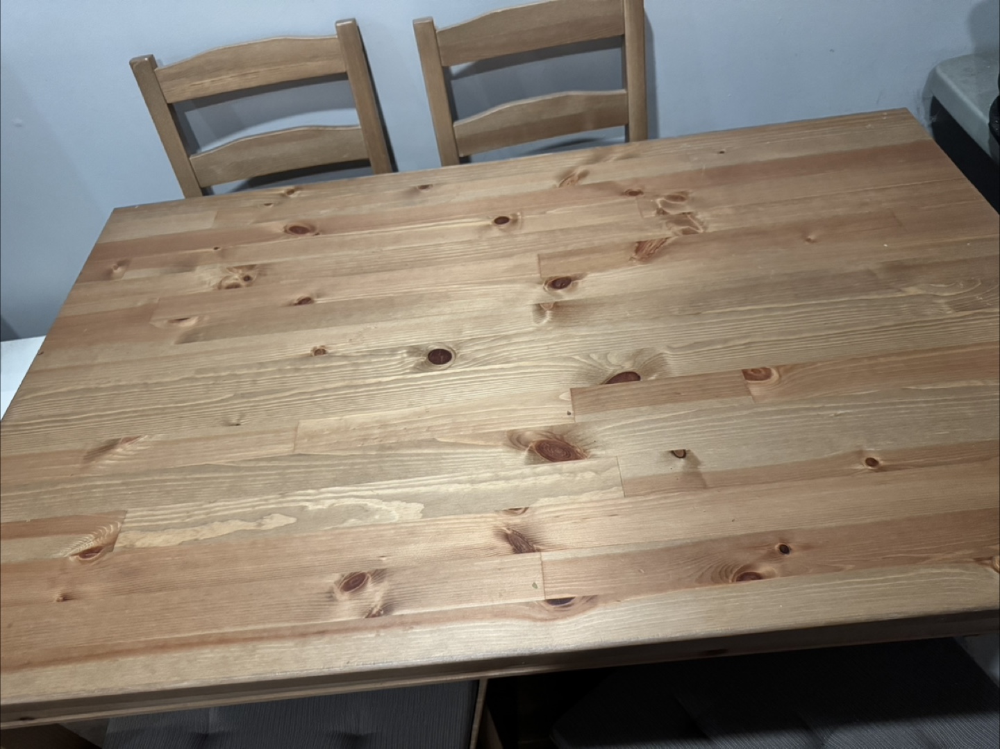 IKEA Wooden Dining Table with Chairs - photo 2