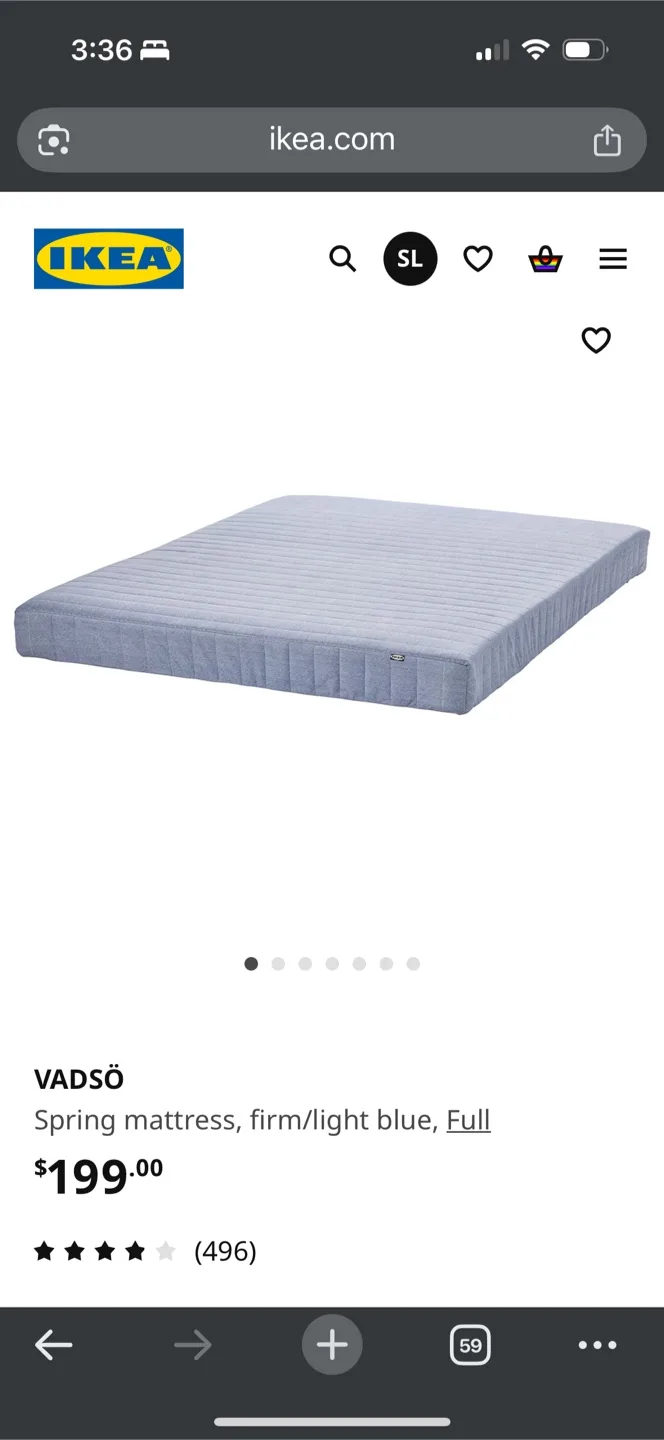 IKEA VADSÖ Spring Mattress thumbnail