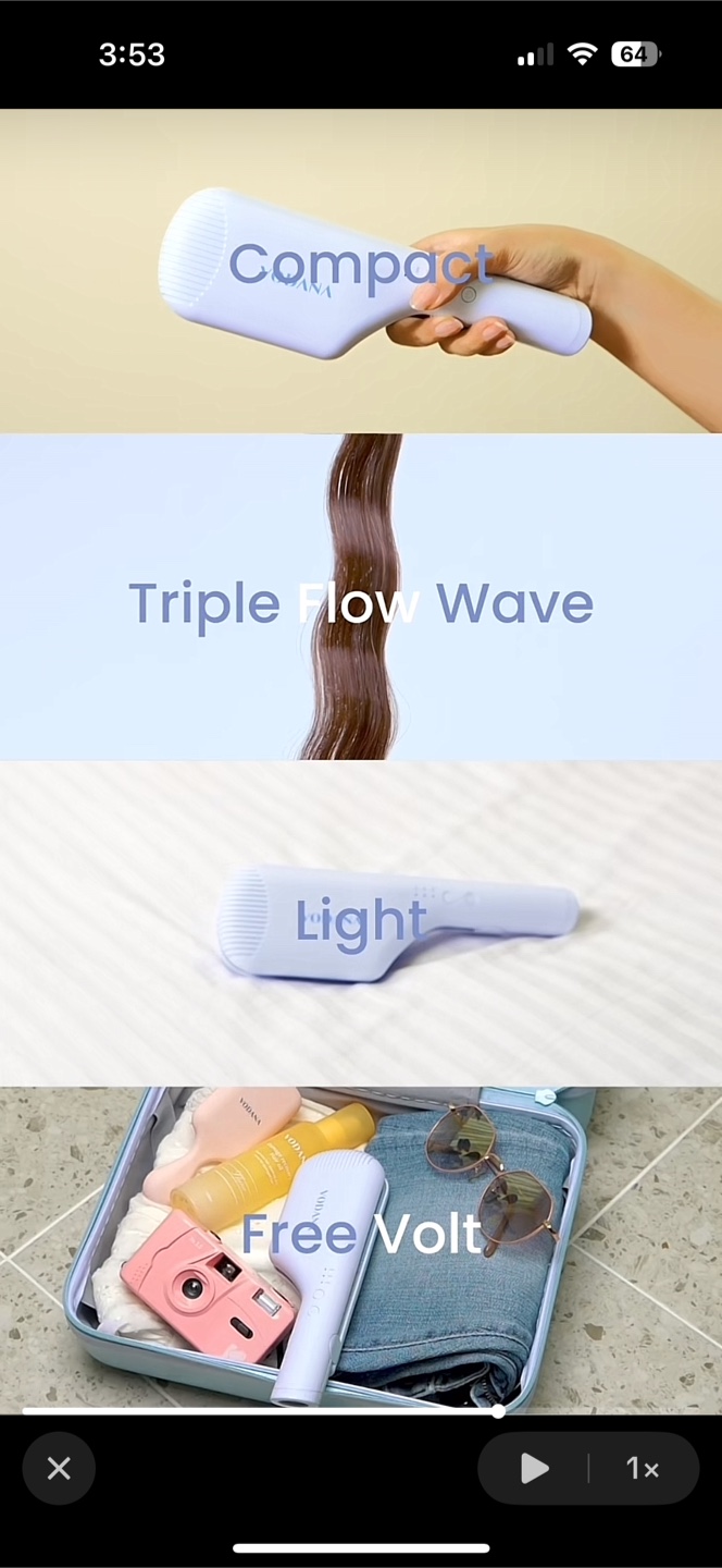 VODANA Triple Flow Wave Curling Iron 40mm - photo 5