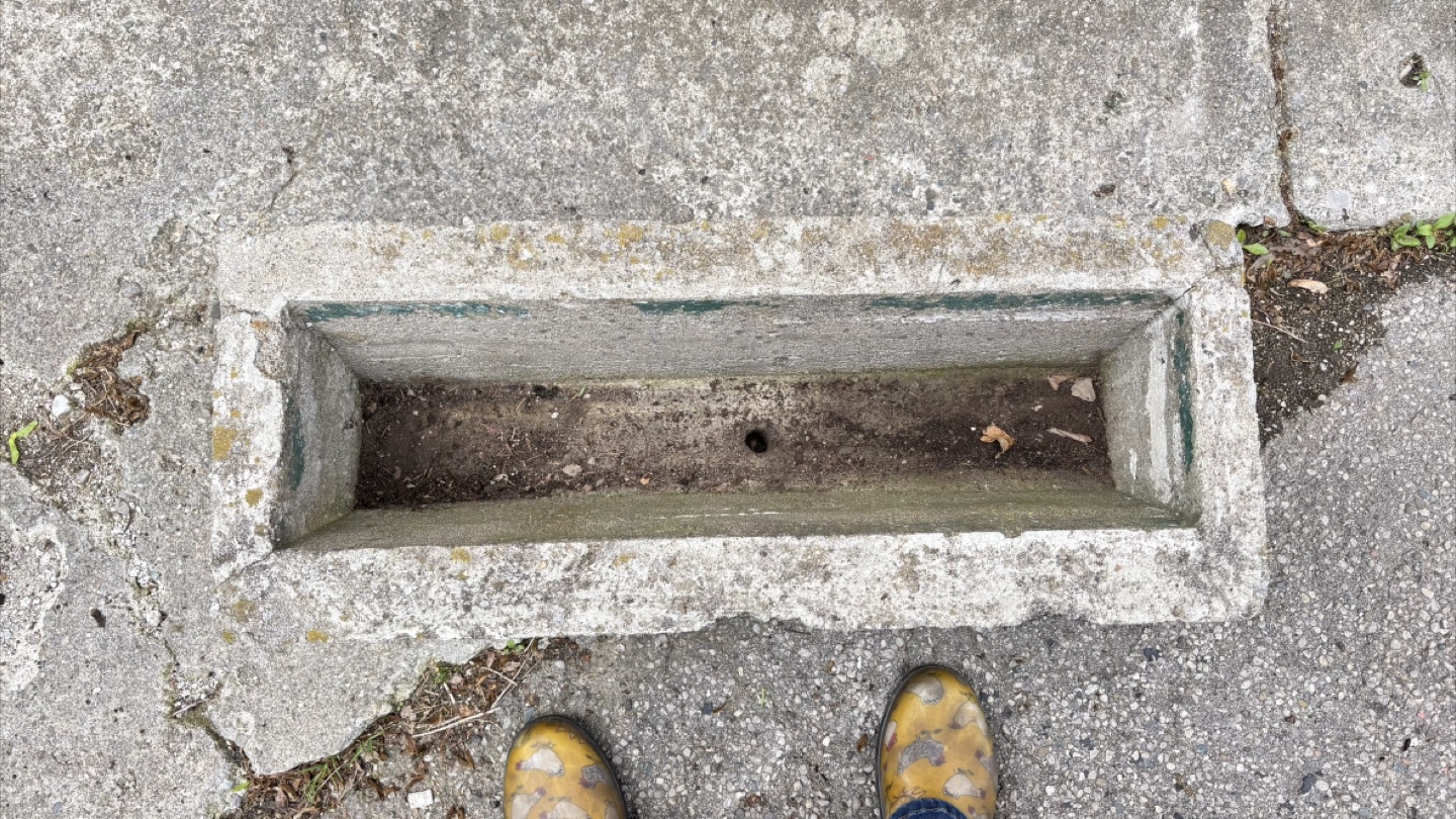 Vintage Rectangular Cement Planter - photo 4