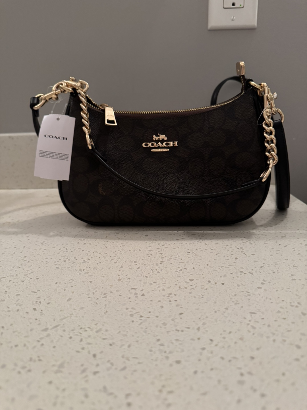Coach Brown and Black Handbag - photo 3