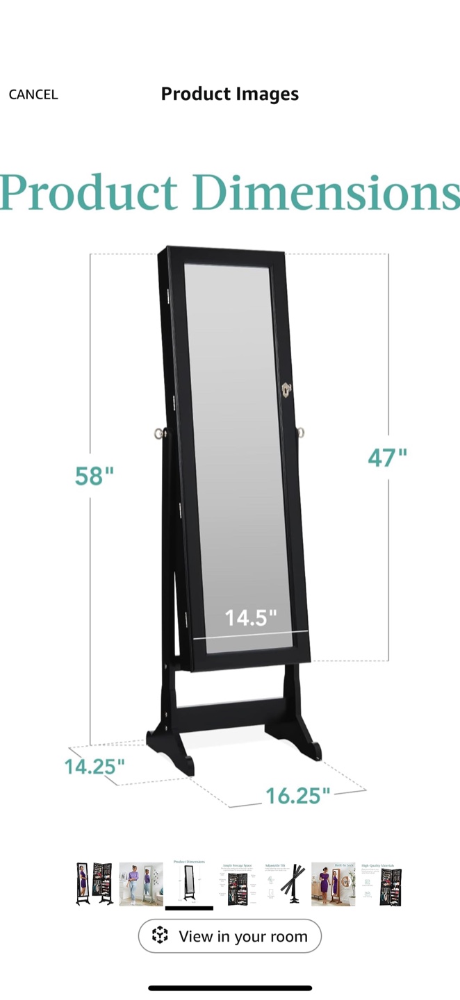 Standing Full Length Mirror - photo 2