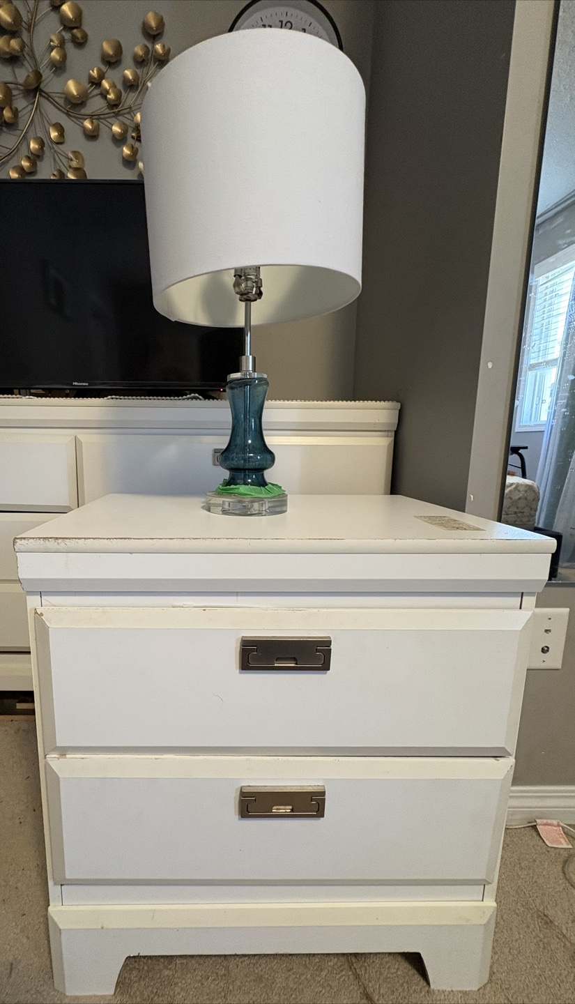 White Bedroom Set - Dresser and Nightstand - photo 4