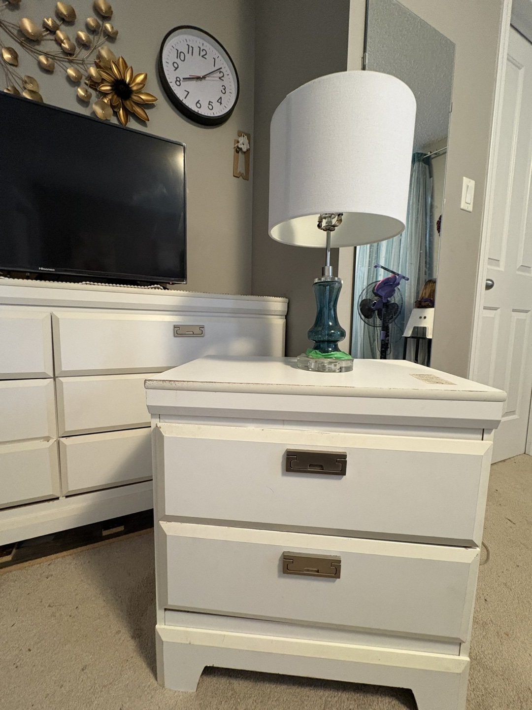 White Bedroom Set - Dresser and Nightstand - photo 5