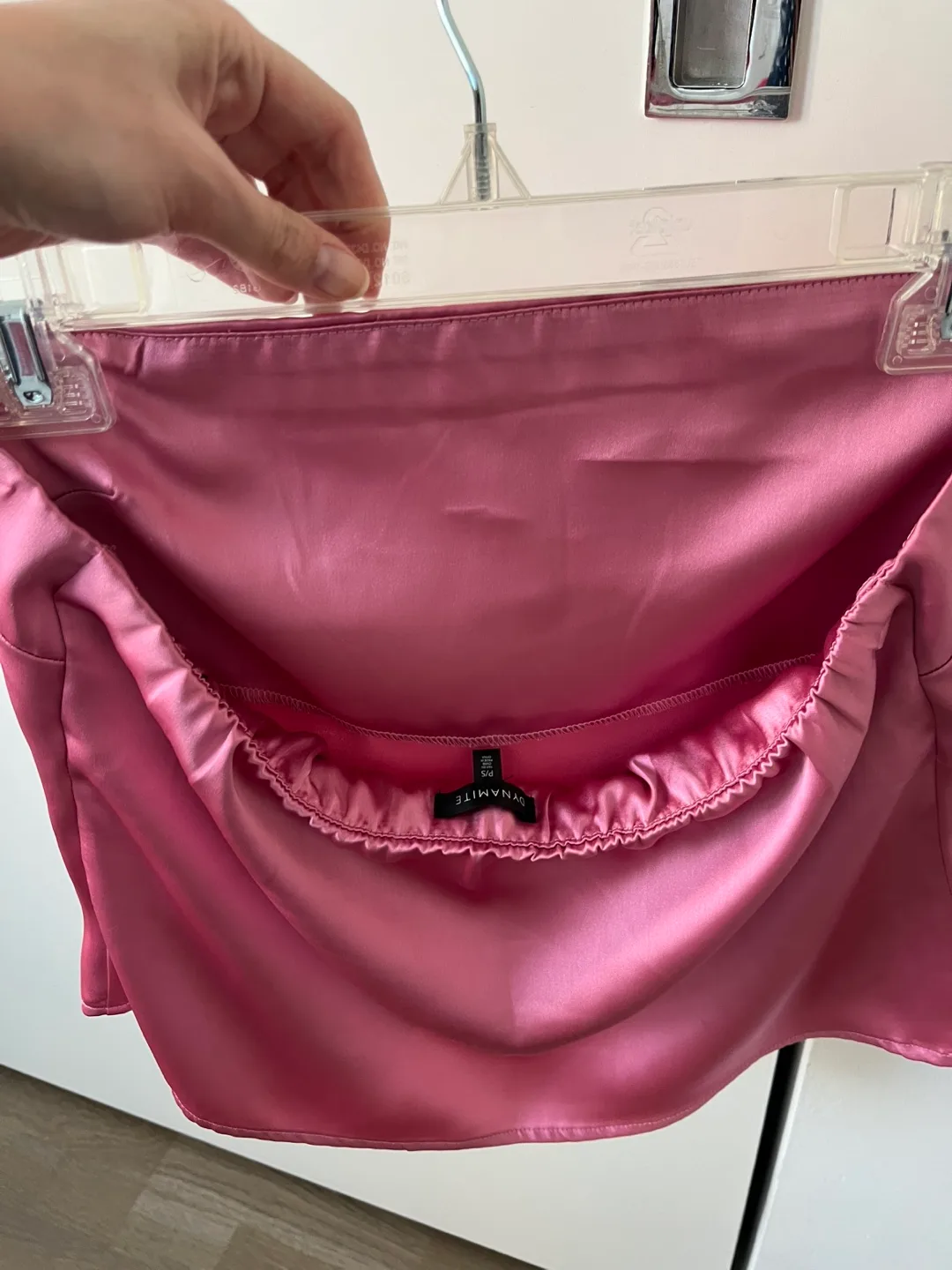 Pink Satin Tube Top image indicator(2)