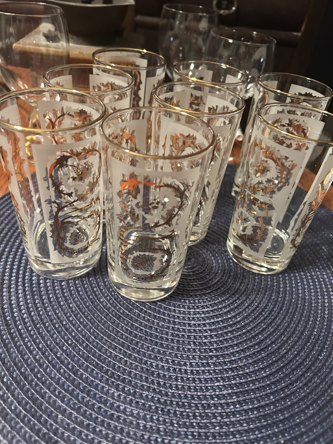 Set of Vintage Drinking Glasses