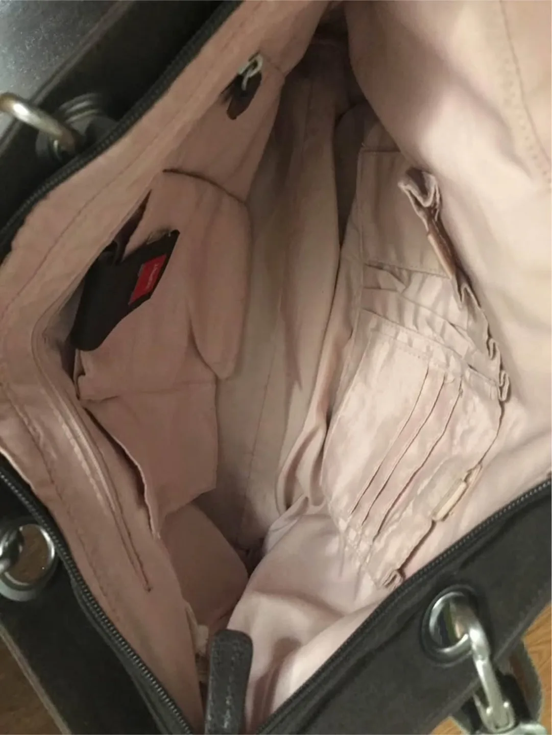 Esprit shoulder bag – chocolate brown with striped straps image indicator(2)