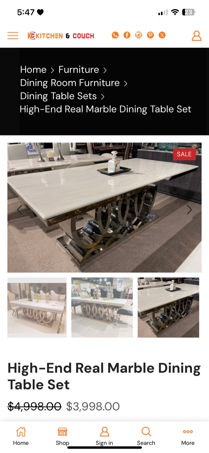 Marble Table sold out ! 6 chairs are available Must go Asap! - photo 4