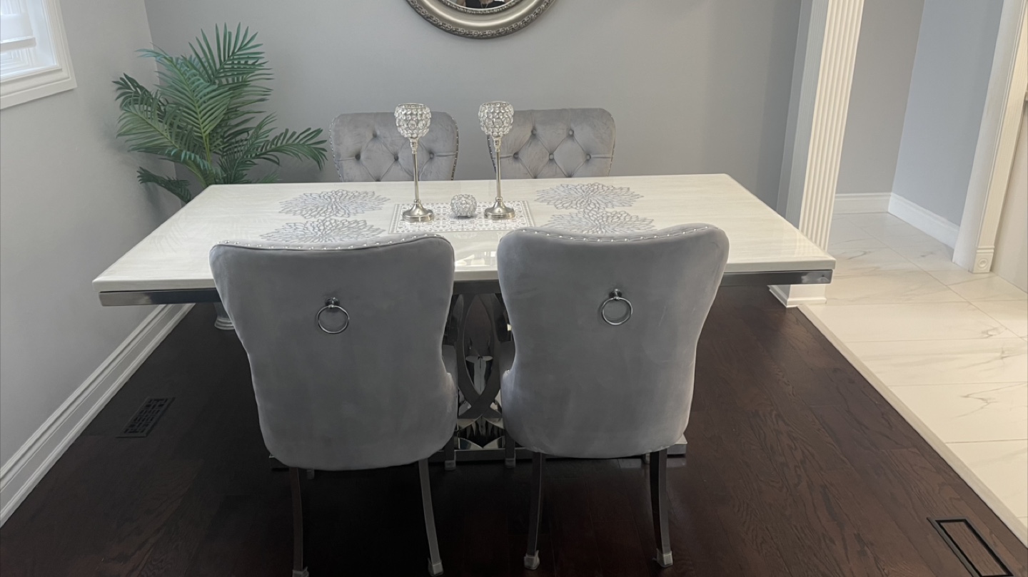 Marble Table sold out ! 6 chairs are available Must go Asap! - photo 2