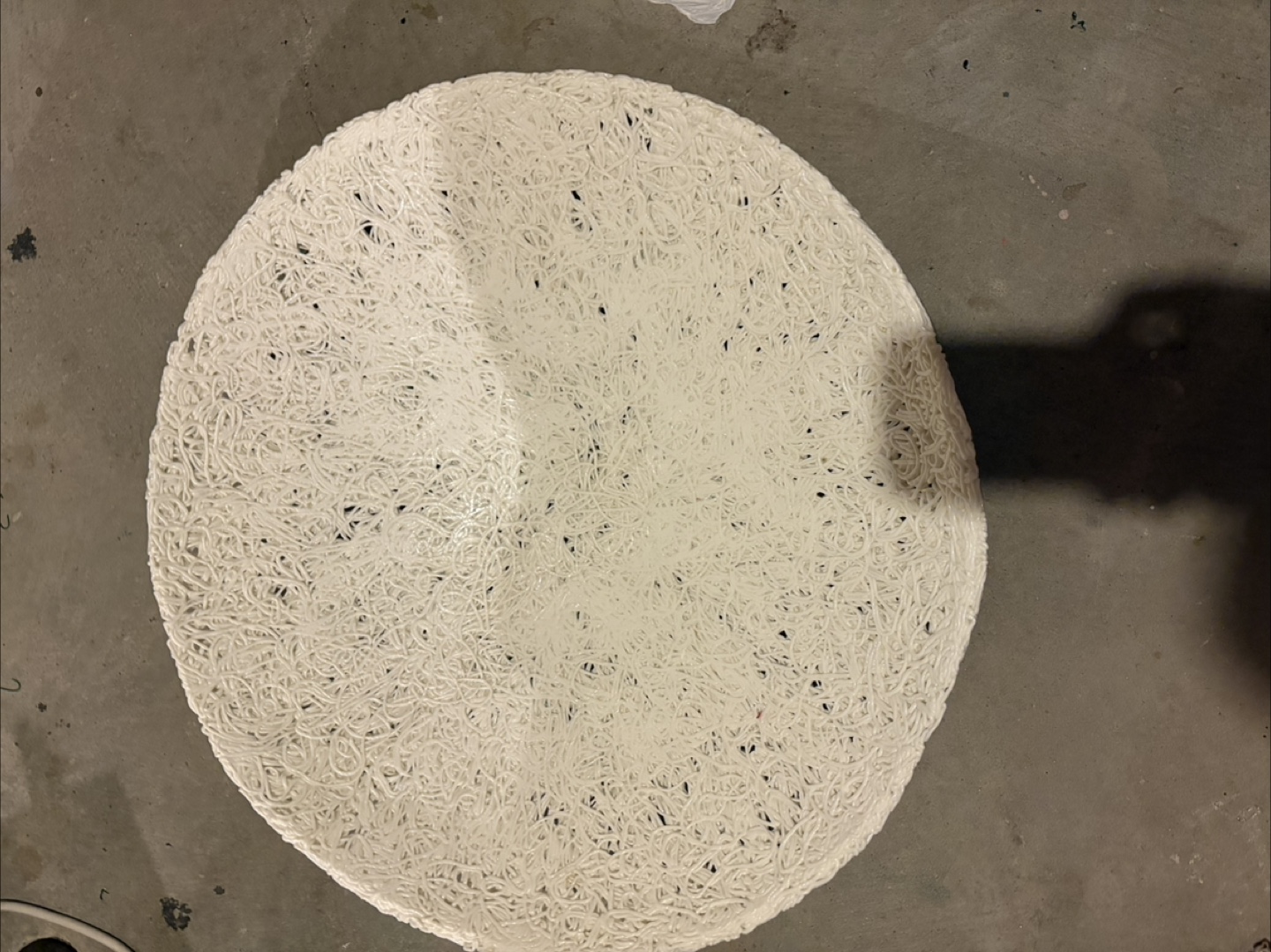 Unique Round White decor plate