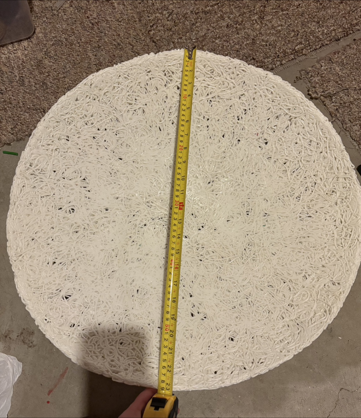 Unique Round White decor plate - photo 3