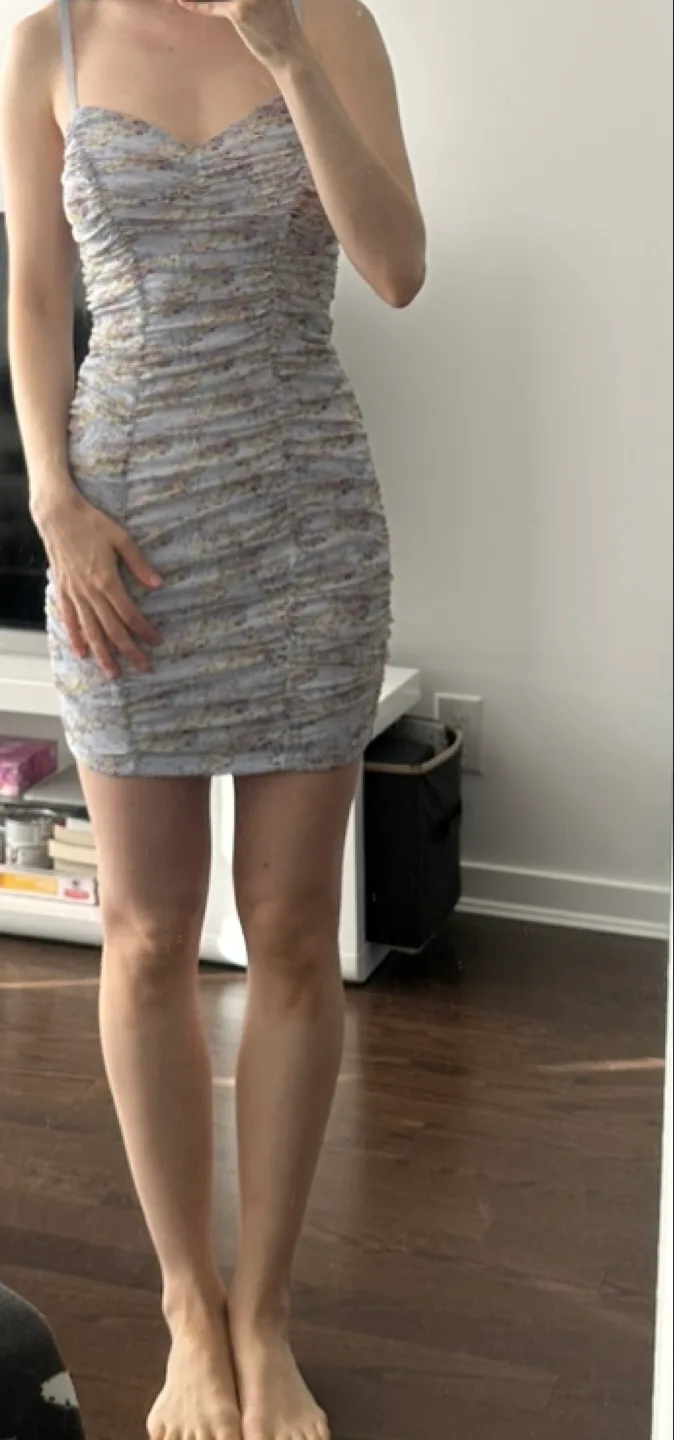 Floral Ruched Mini Dress small image indicator(2)