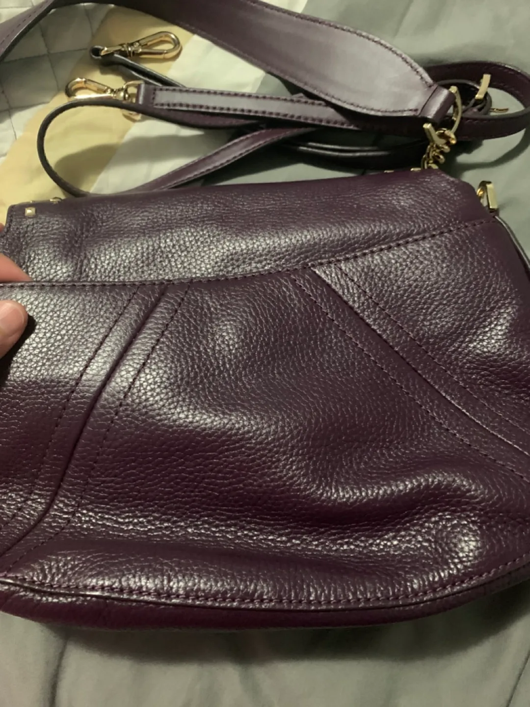 Michael Kors Purple Crossbody Bag image indicator(6)