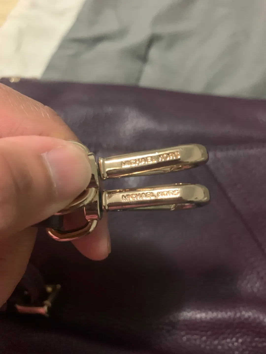 Michael Kors Purple Crossbody Bag image indicator(8)