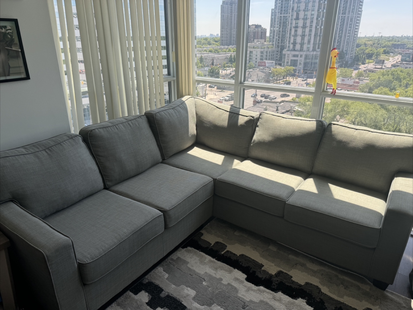 Grey Sectional Sofa- move out sale