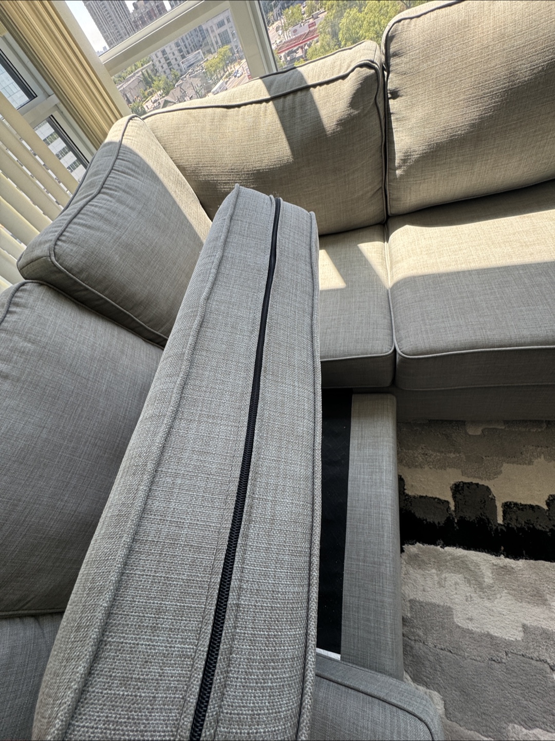 Grey Sectional Sofa- move out sale - photo 5