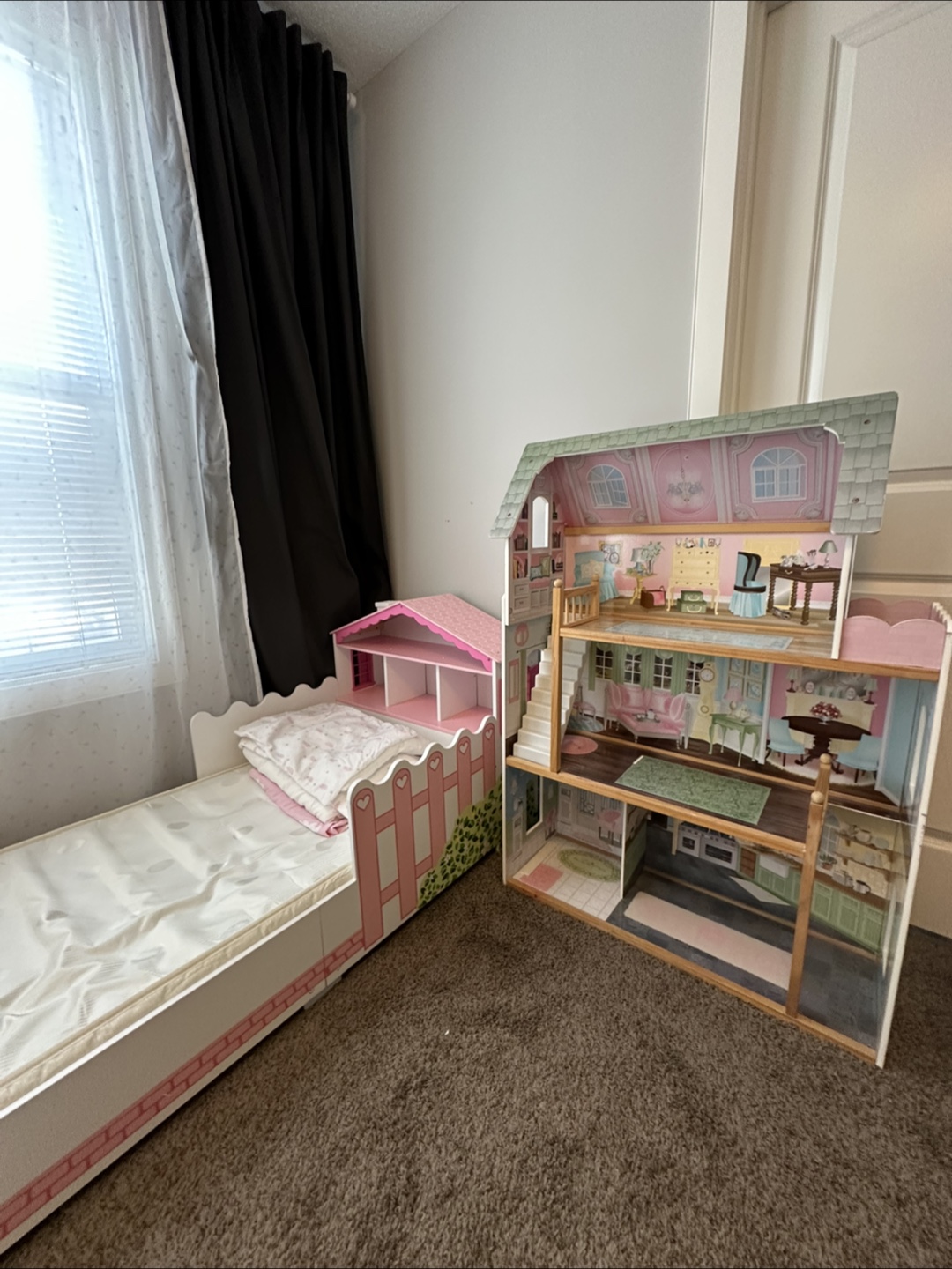 KidKraft toddler bed and doll house