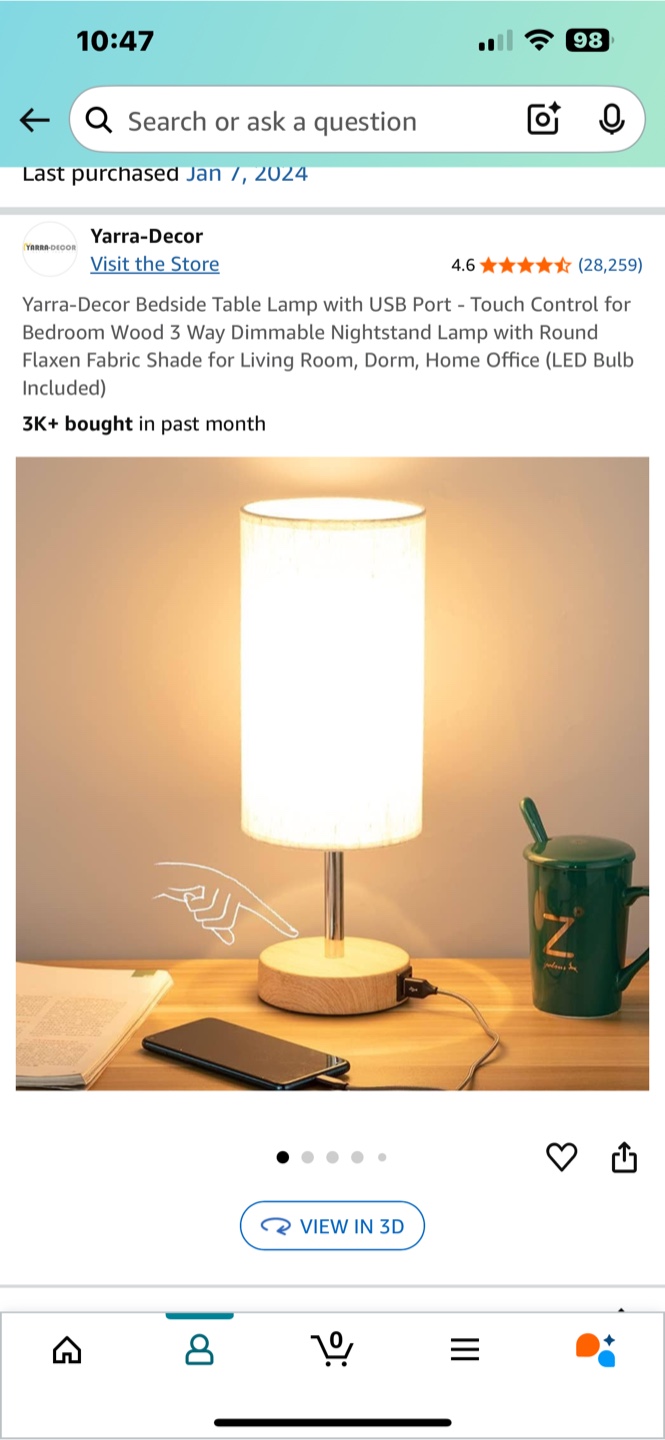 Table Lamp with USB Ports - photo 4