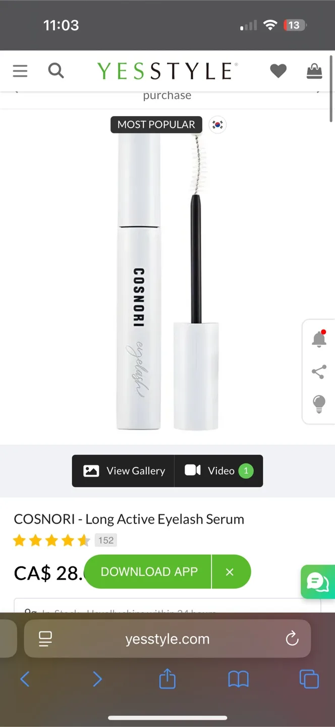 COSNORI Eyelash Serum thumbnail
