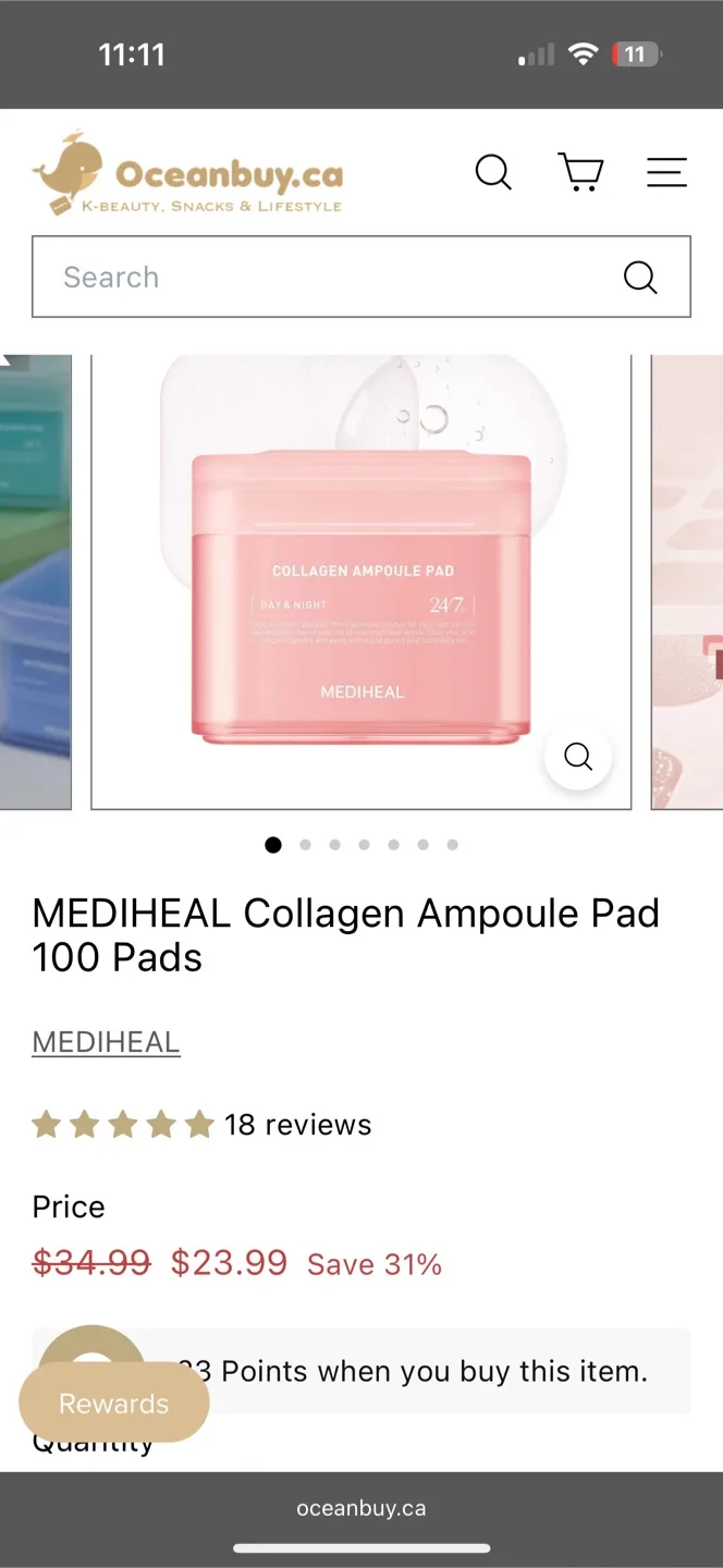 Mediheal Collagen Ampoule Pads ‼️Refill only‼️ thumbnail