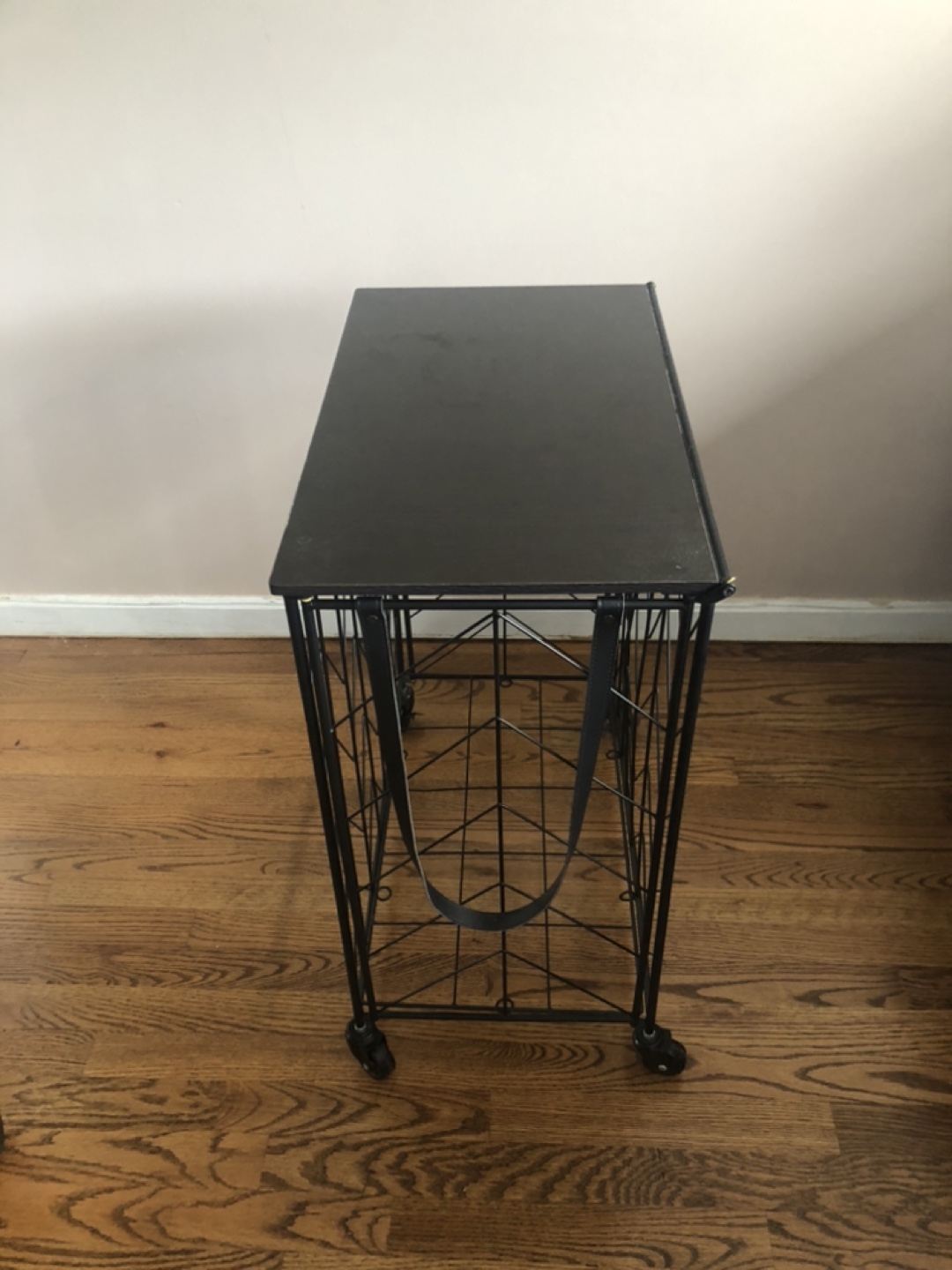 Black Metal Rolling Cart