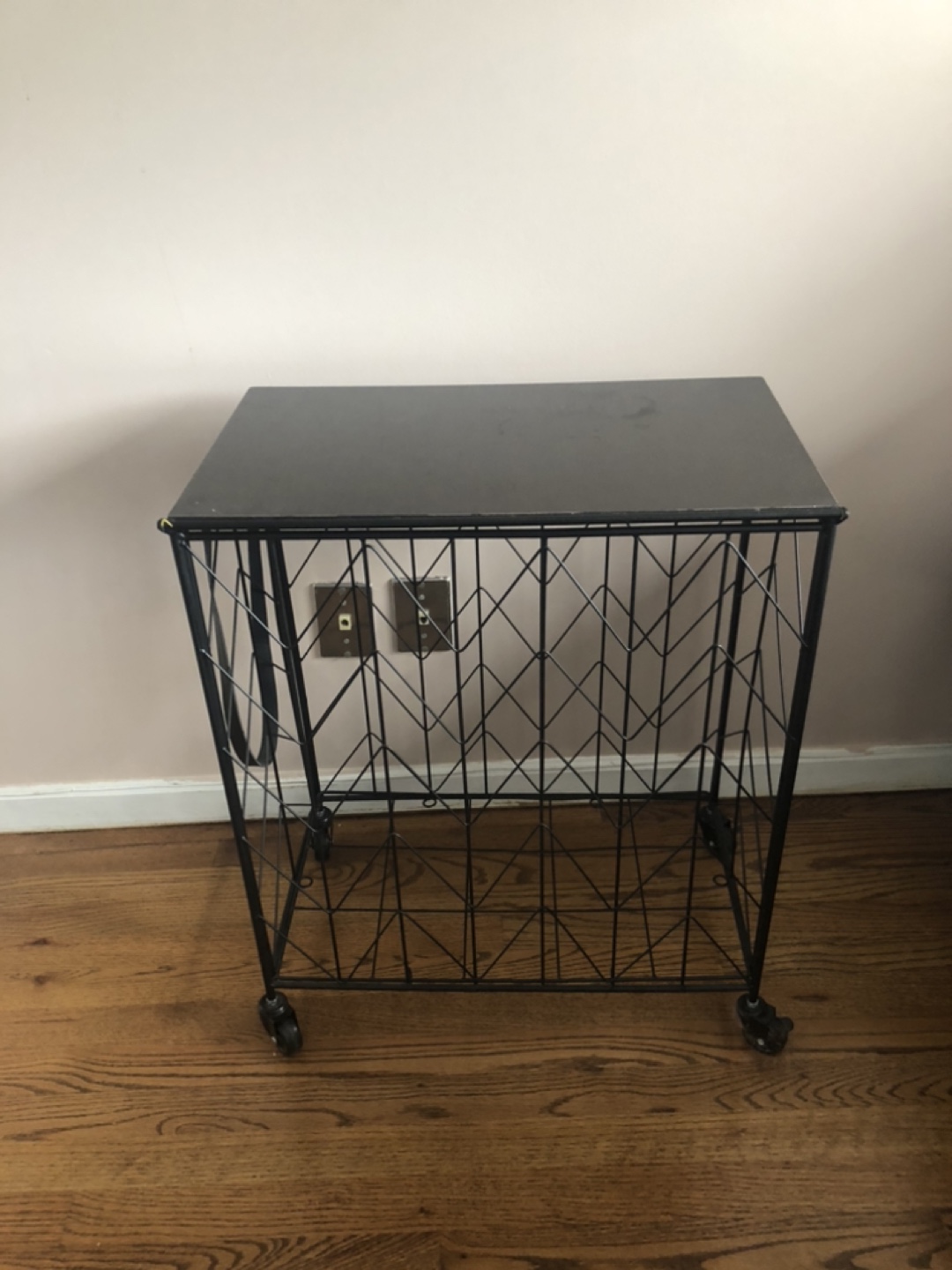 Black Metal Rolling Cart - photo 2