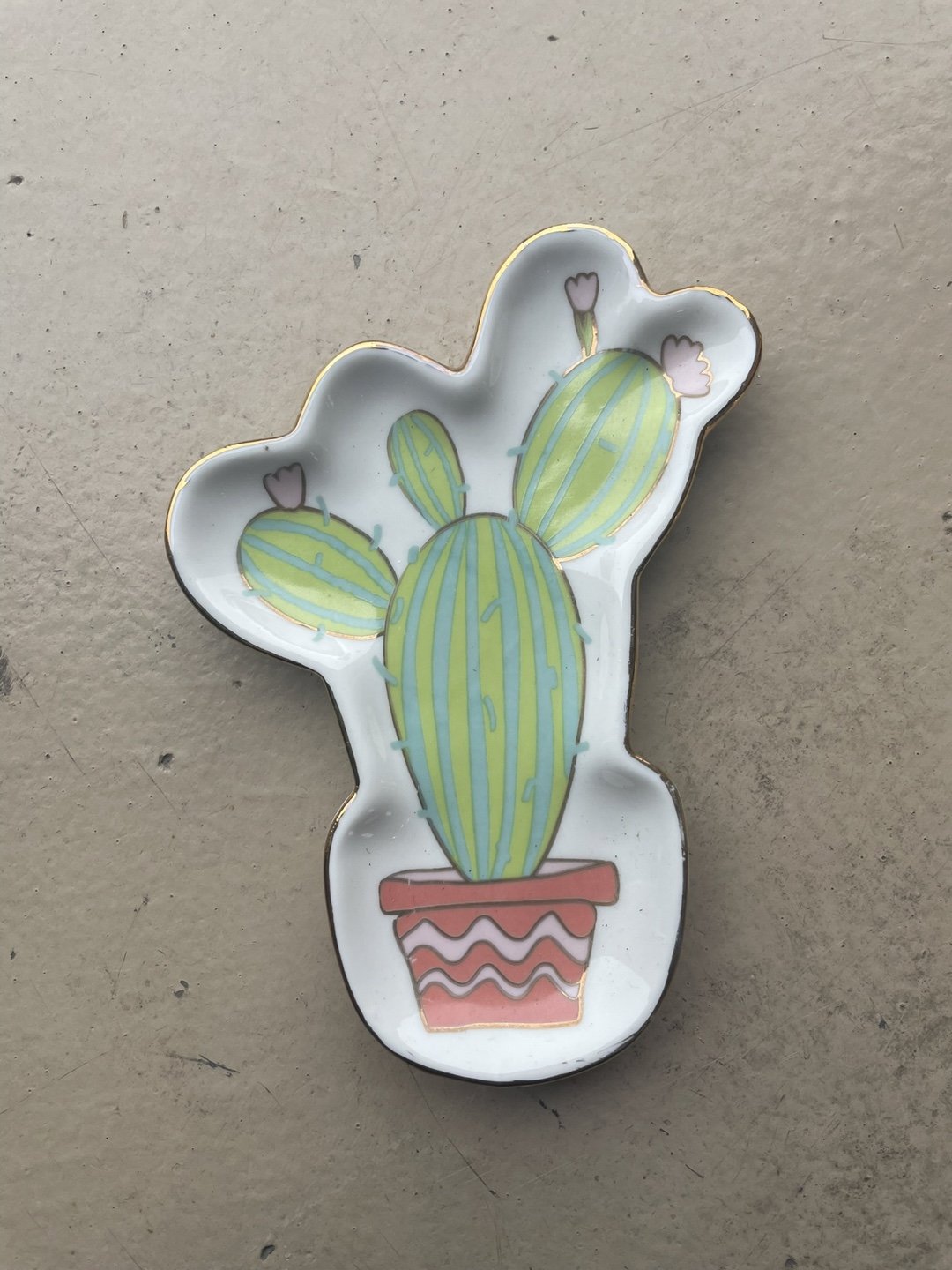 Cactus Shaped Trinket Dish