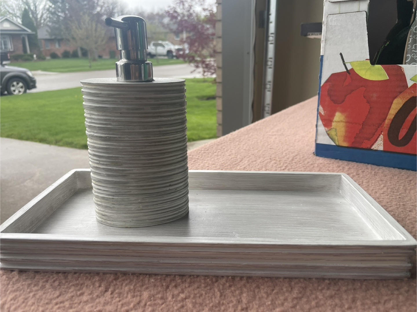 Soap Dispenser and Tray Set
