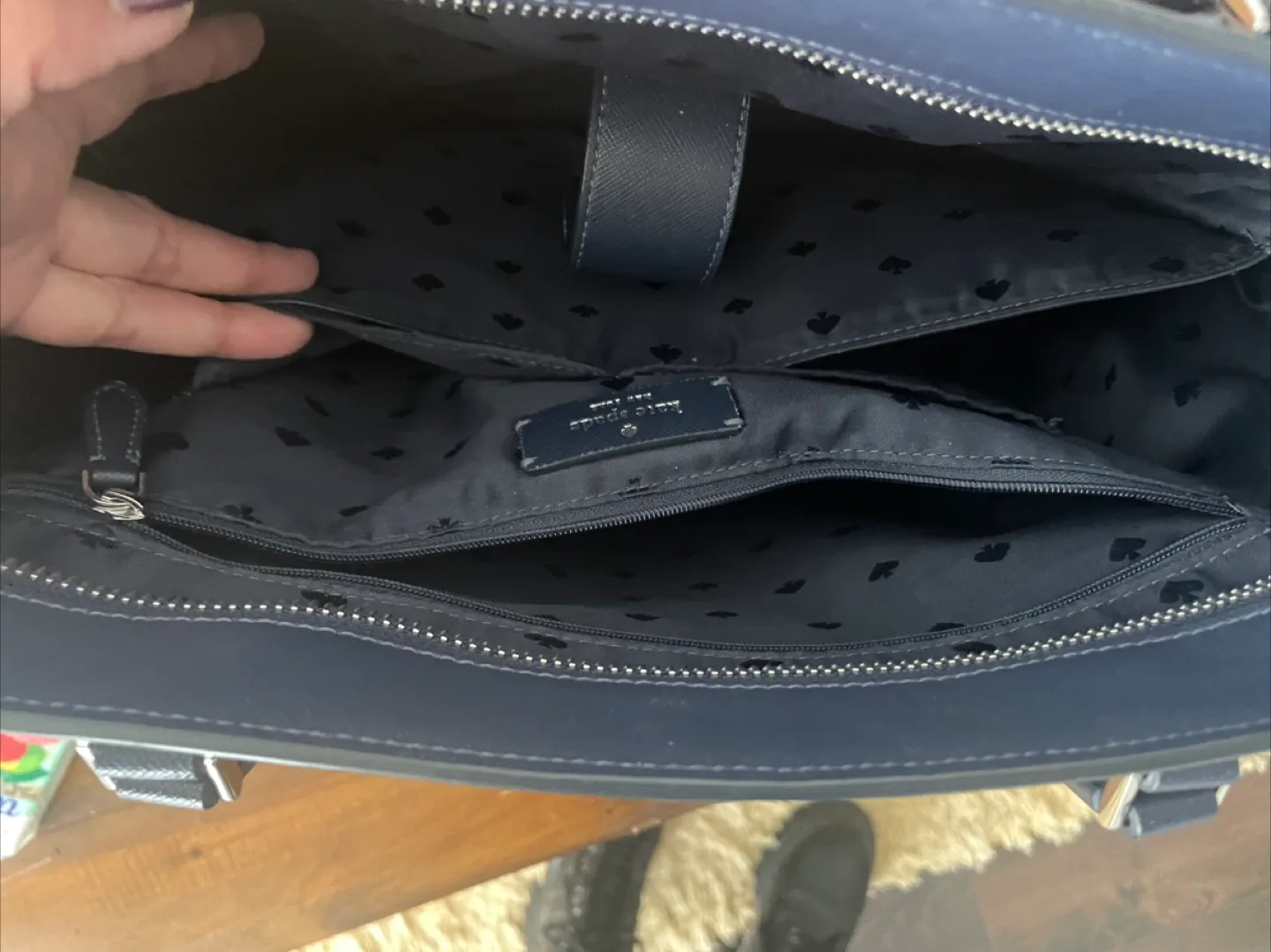 Kate Spade Navy Tote Bag image indicator(10)