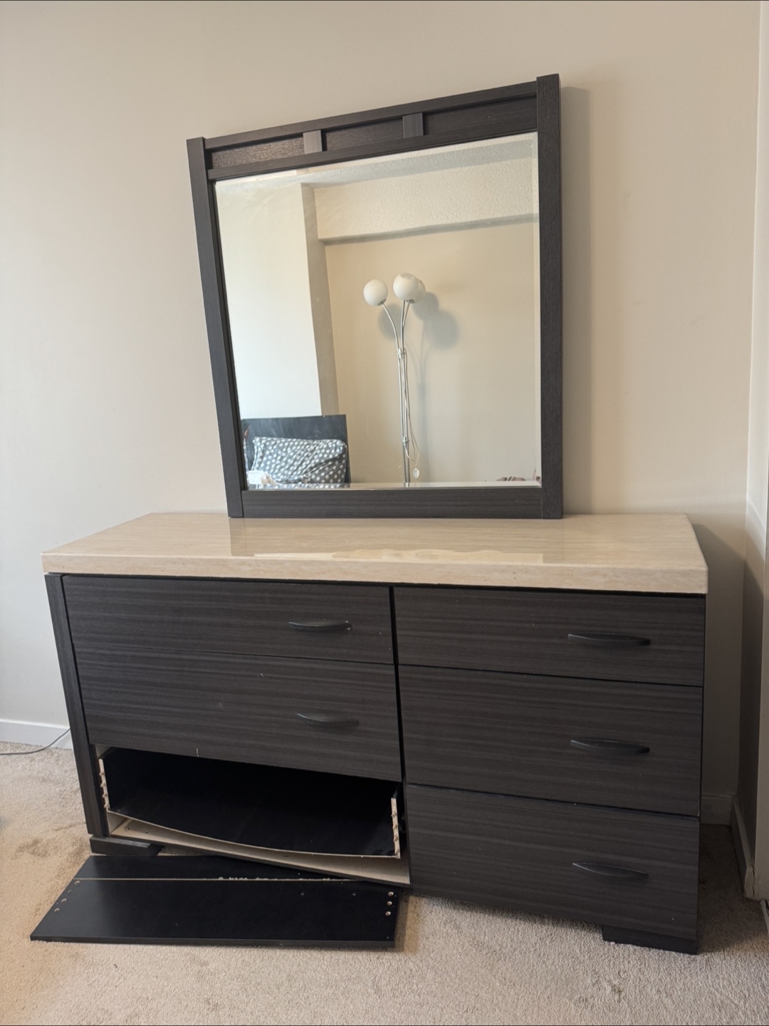 Dura-Tech Nightstand/Dresser with Mirror - photo 2