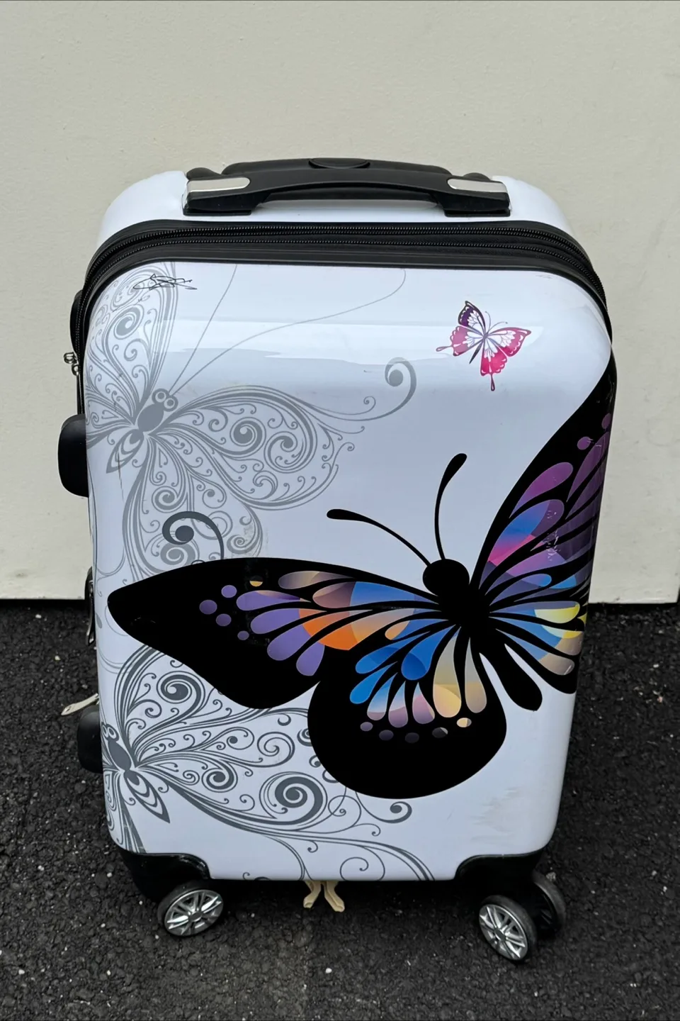 Butterfly Design Rolling Suitcase thumbnail