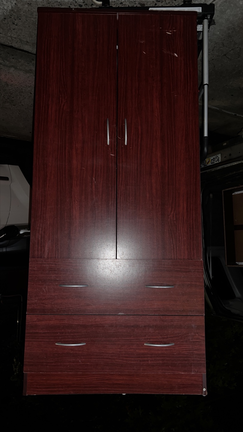 Wooden Armoire with Drawers - photo 2