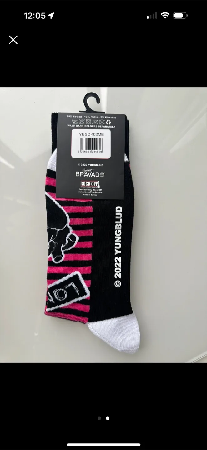 Brand new authentic Yungblud Socks image indicator(2)
