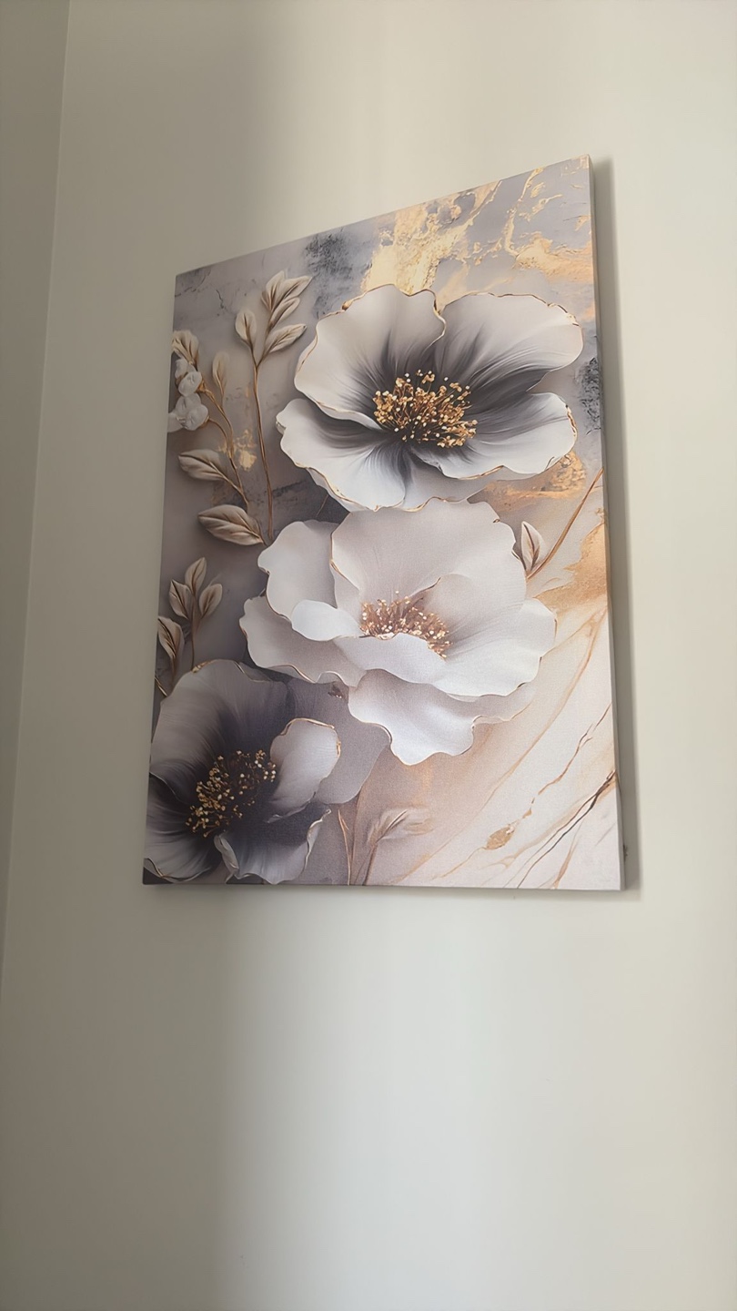 Paintings and Flower Vase with Lights