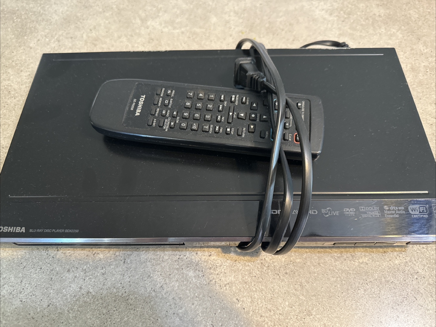 Toshiba Blu-Ray Disc Player With Remote