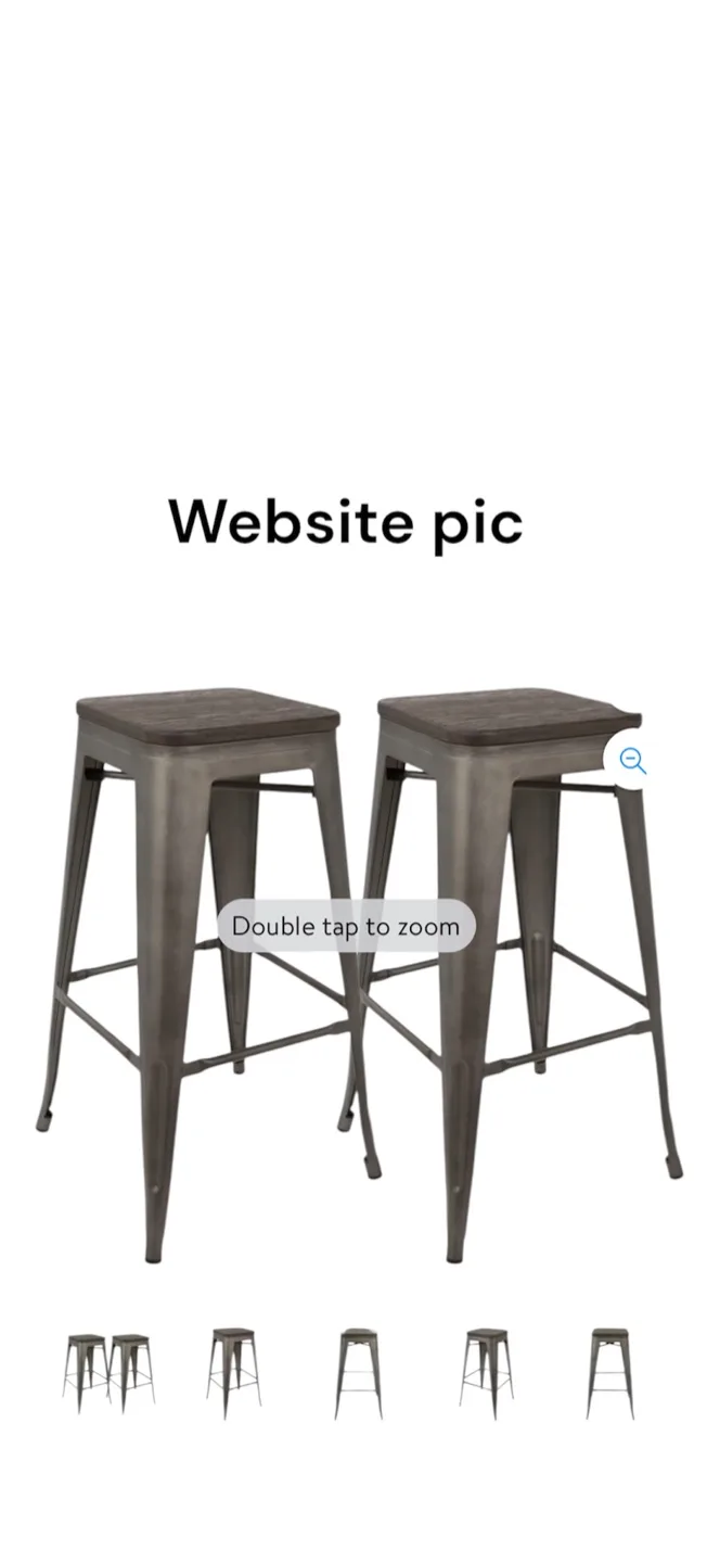 ❗️SALE-2 barstools PICK-UP TODAY BY 6pm! image indicator(3)