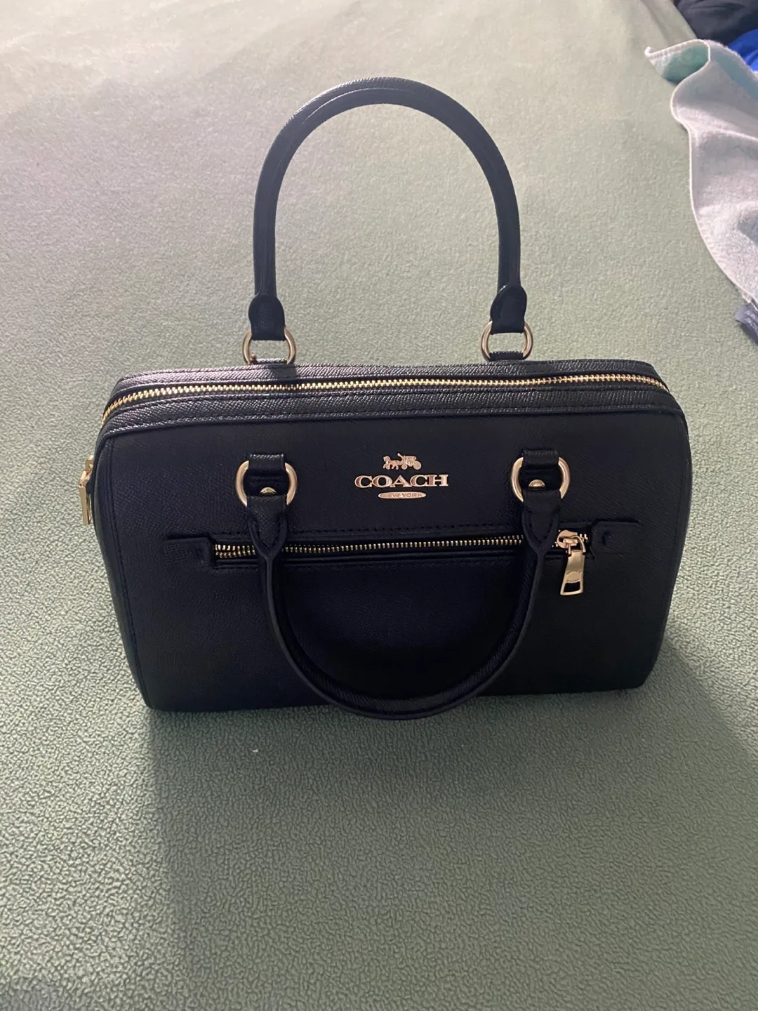 Coach Black Satchel Bag image indicator(2)
