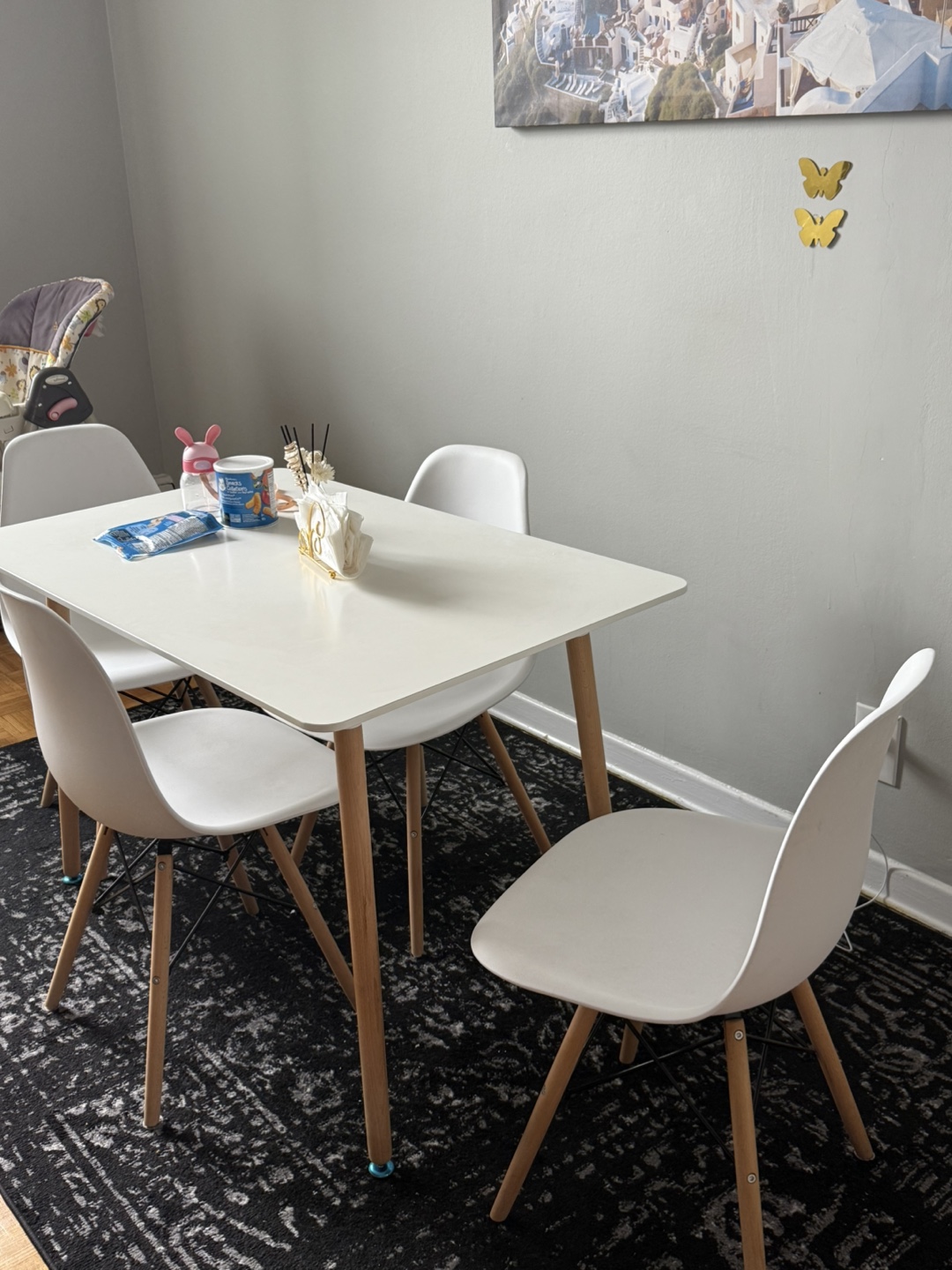 Modern Dining Table and Chairs Set