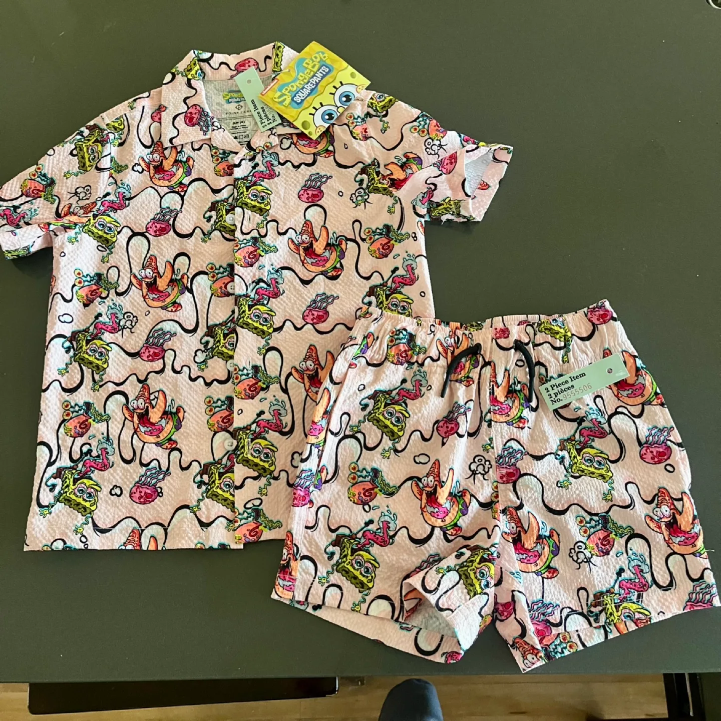 BRAND NEW Children’s Point Zero SpongeBob Shirt & Shorts thumbnail