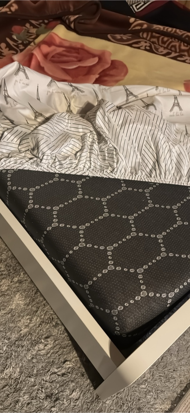 Mattress double size  and frame very clean