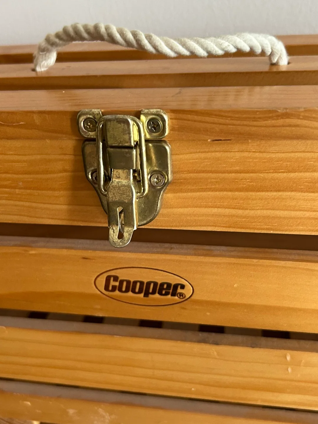 Vintage Cooper Wooden Storage Box image indicator(4)