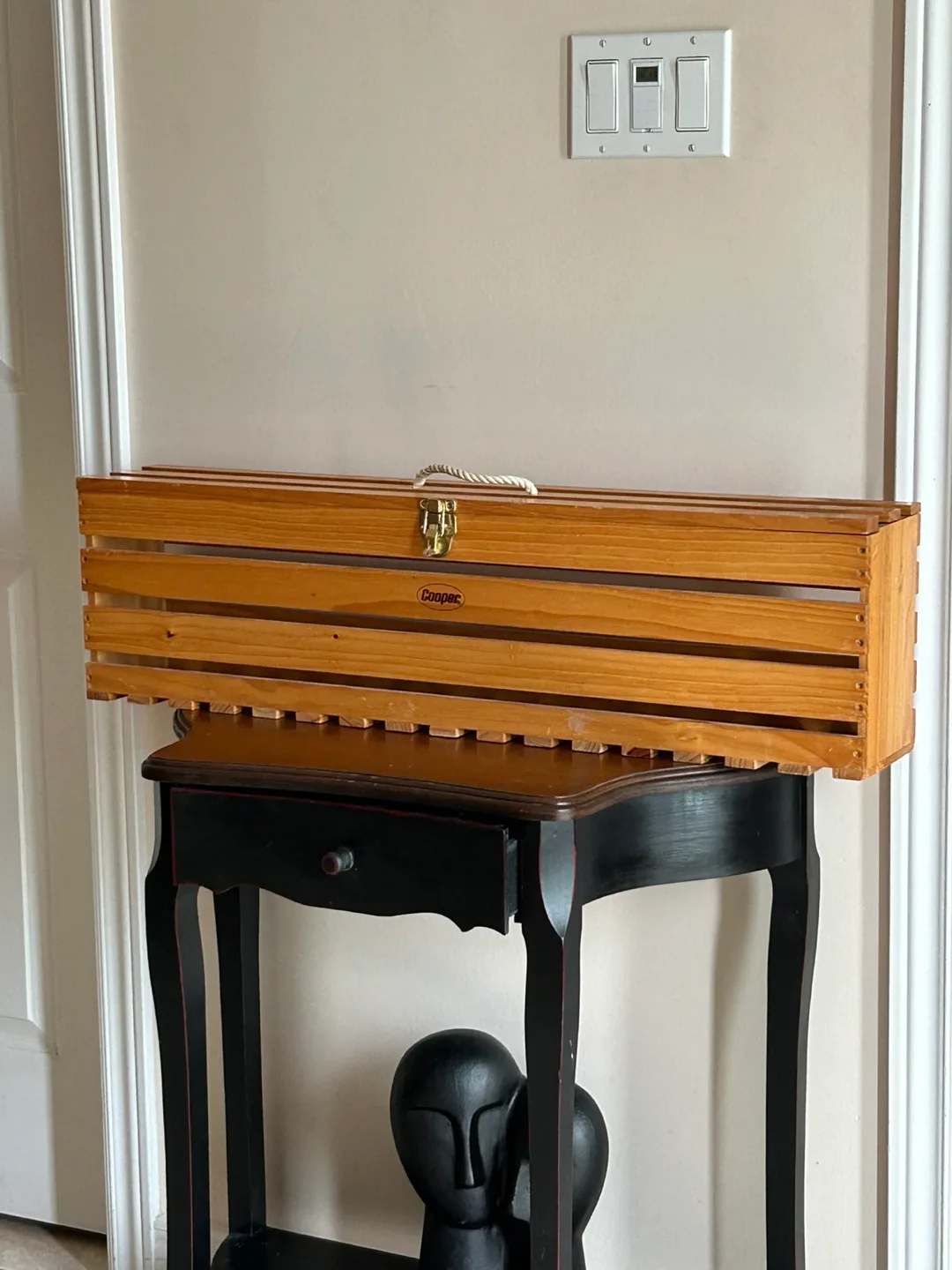 Vintage Cooper Wooden Storage Box image indicator(3)