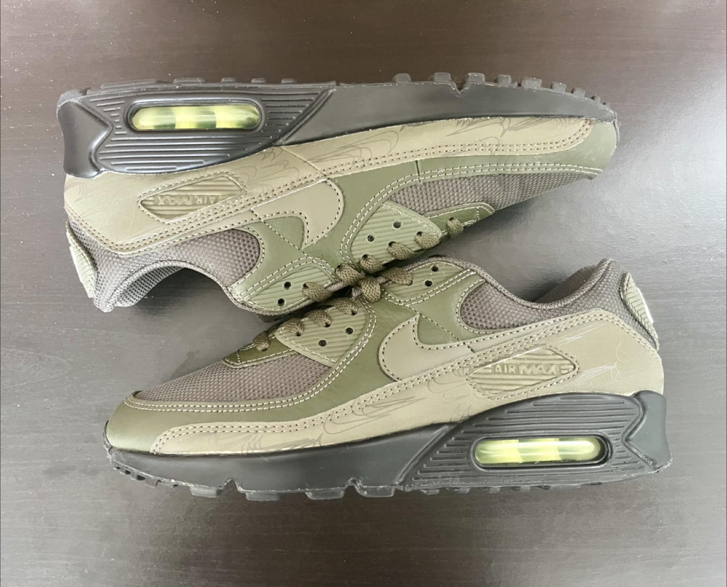 Nike Air Max 90 “Olive Black Reflective” - size 8.5 - photo 4