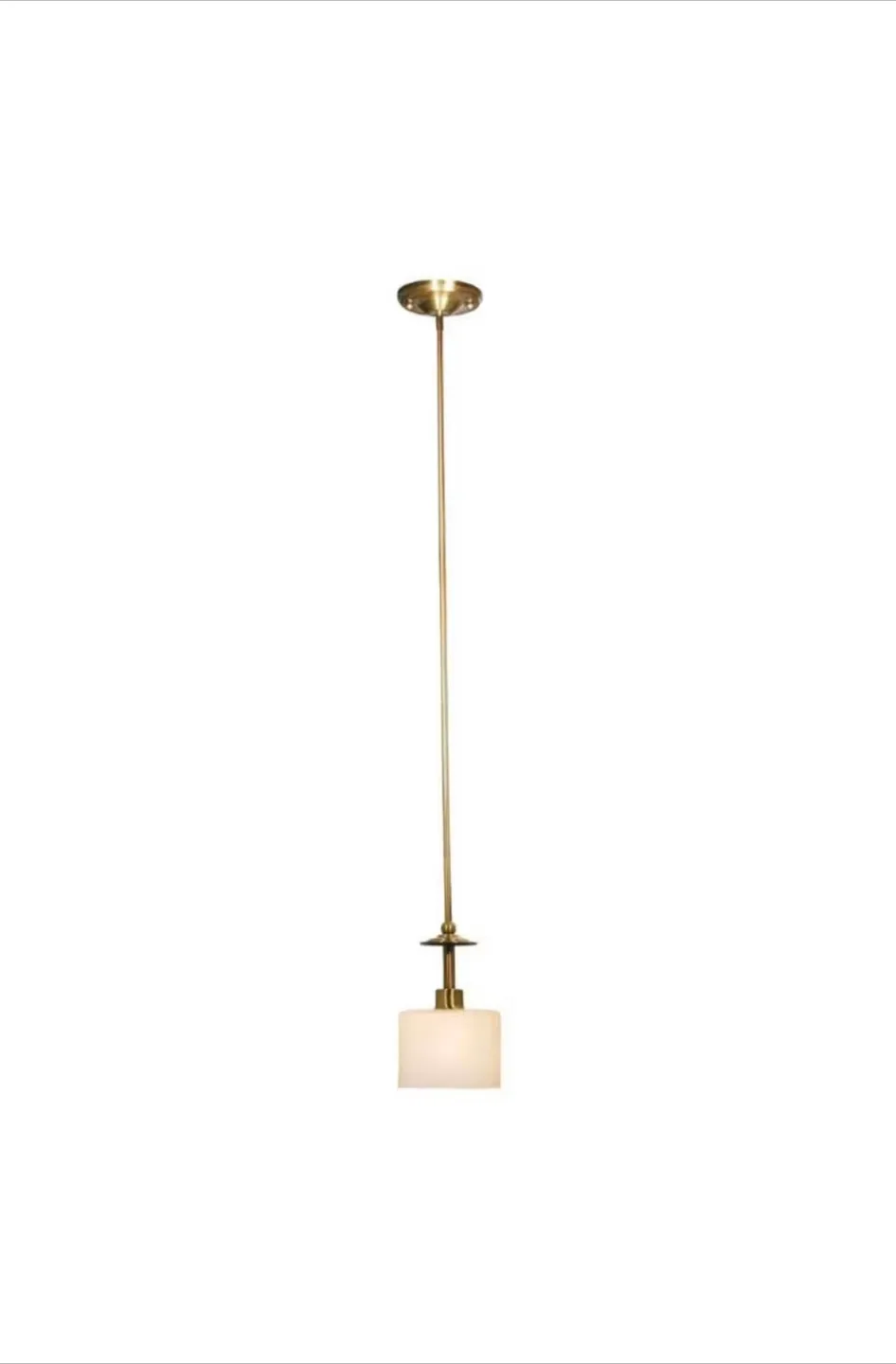 GEN-Lite Paulo 1 Light Mini Pendant Warm Gold Finish thumbnail