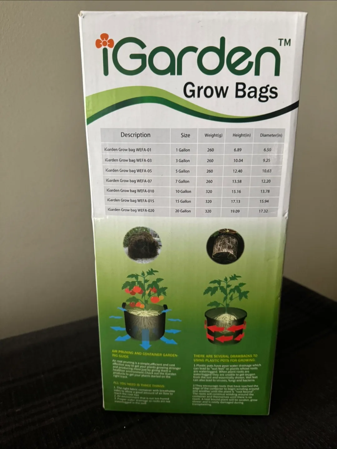 iGarden 5 Gallon Grow Bags image indicator(4)