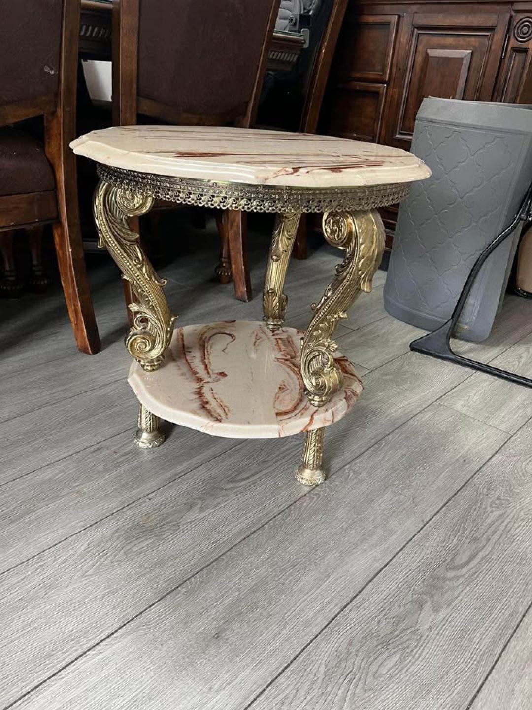 Vintage marble side table (Pair) - photo 2