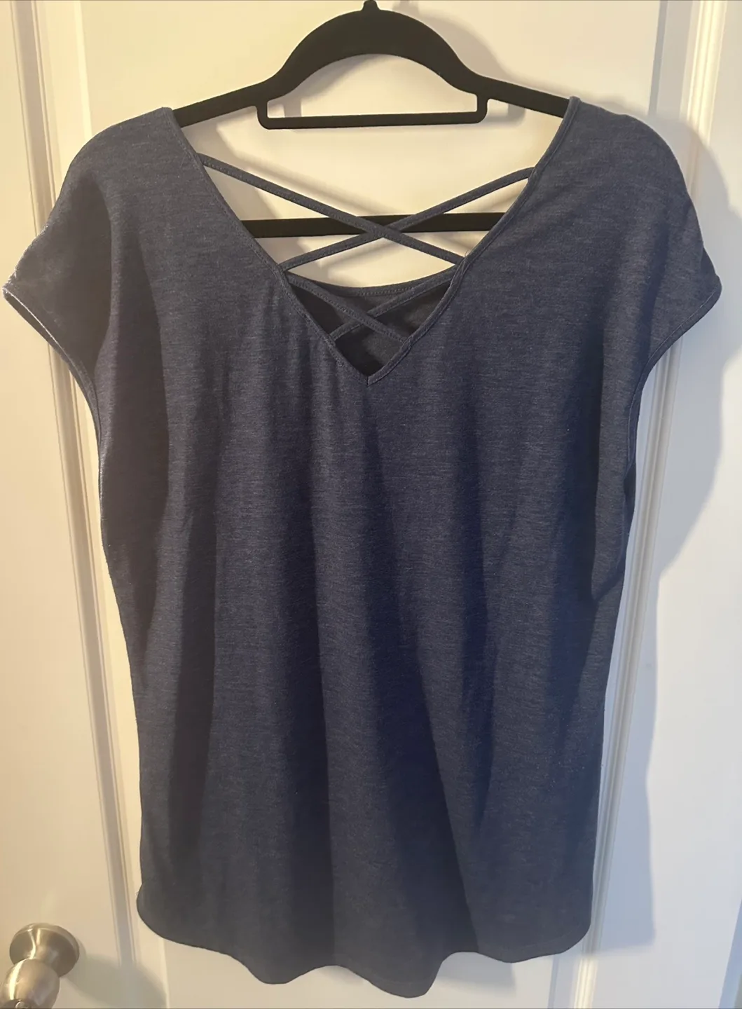 Butterfly Graphic T-Shirt with Criss-Cross Back image indicator(4)