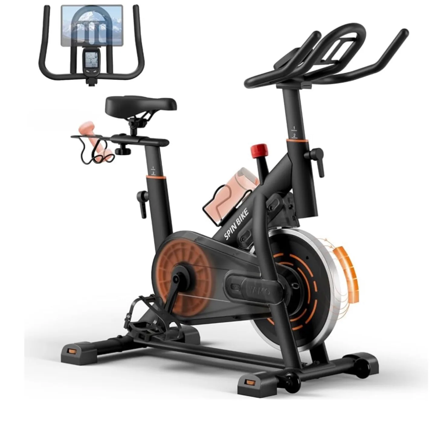 Exercise Bike, Indoor Cycling Bike Brake Pad image indicator(3)