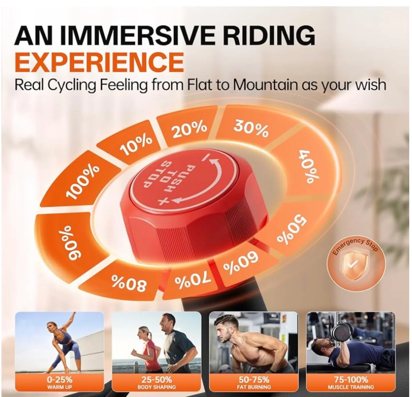 Exercise Bike, Indoor Cycling Bike Brake Pad image indicator(5)